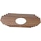 Ekena Millwork Chrysler Wood Fretwork Pierced Ceiling Medallion, Walnut, 20"W x 10"H x 5 1/4"ID x 3/8"T CMWP20X10X0375CSWA - alternate 5